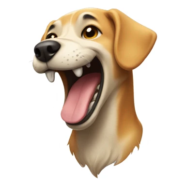 Dog laughing  sticker