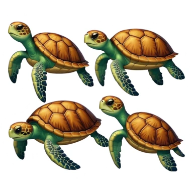 Sea turtles sticker