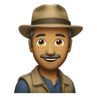 bossa nova man sticker