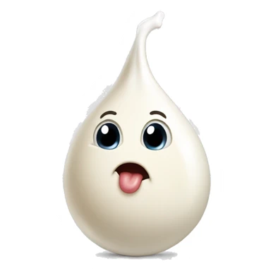 Drop of Milk with licking tongue sticker