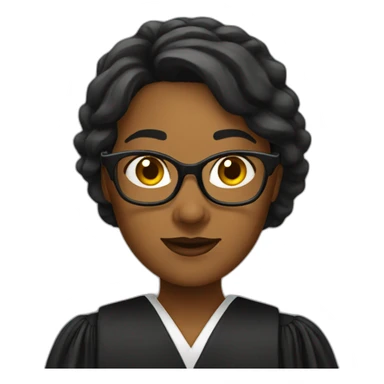 Female judge sticker