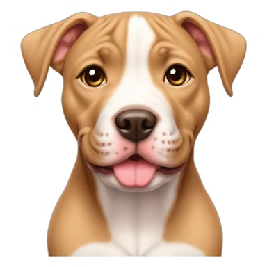 Cute light brown Pitbull puppy sticker