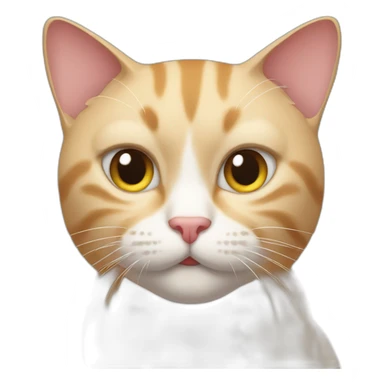 cat has muscle sticker