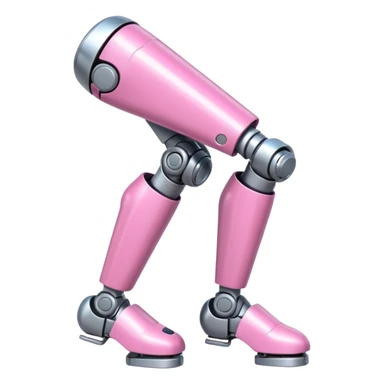 pink robotic cybernatic leg sticker