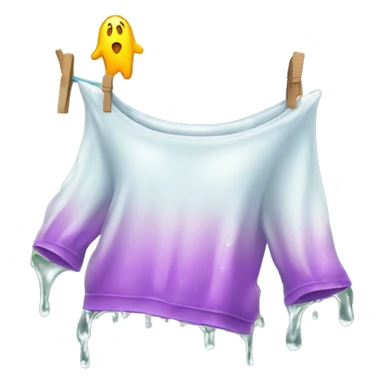dripping wet clothes on  Washing line  sticker