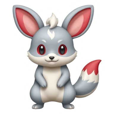Quilava-Minccino-fusion sticker