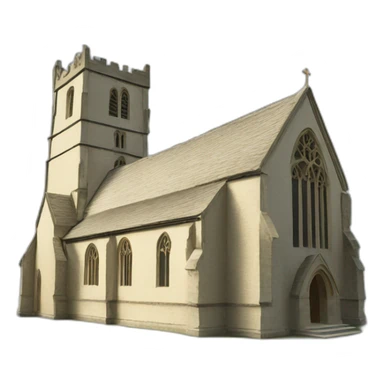 medieval english church sticker