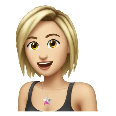 miley cyrus, rockstar sticker