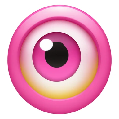 um emoji com corações rosa nos olhos e brilho nos olhos sticker