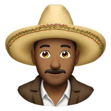 Man with sombrero sticker