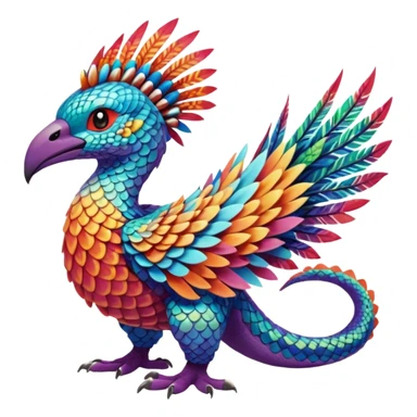 Exotic Tropical Pokémon-Fakémon-hybrid-creature (full body) sticker