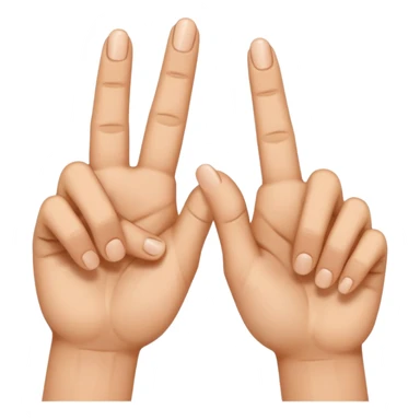 deux mains qui font un Z avec leurs deux doigts sticker