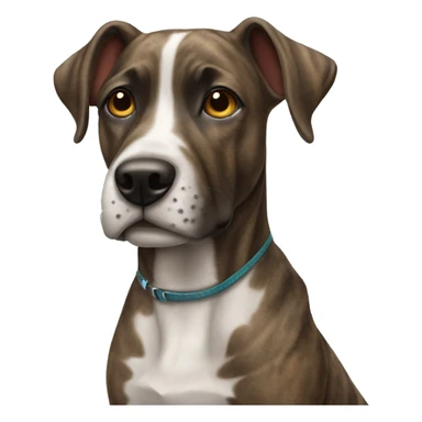 brindle colored dog  sticker