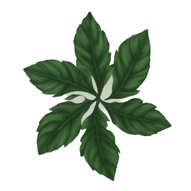 Trébol de cinco hojas negro sticker