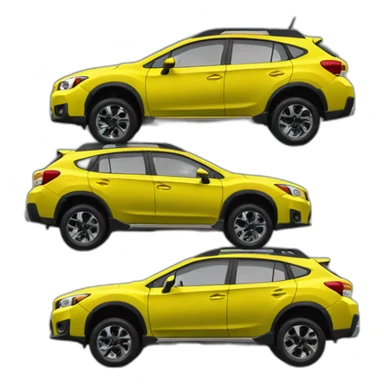 yellow-Subaru-crosstrek-side-view sticker