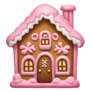 Pink Ginger bread house sticker