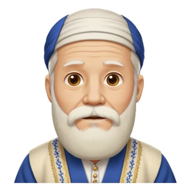 no old man with beard and wearing the traditional cloths  sticker