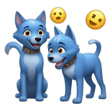 bingo and bluey sticker