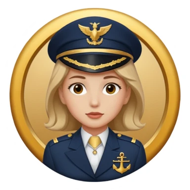 Nacy captain insignia sticker