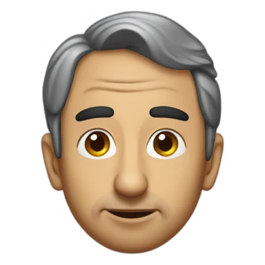 Eric Zemmour dressed as a poop sticker