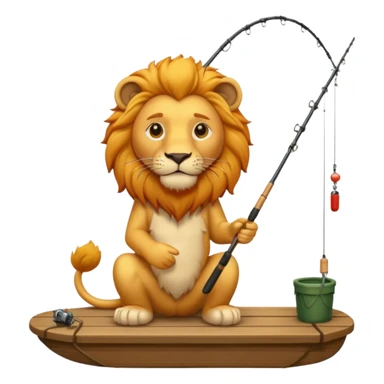 lion fishing sticker