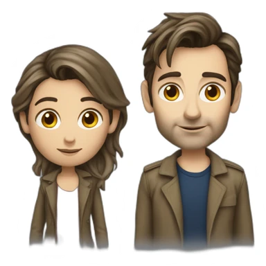 Caucasian-Girl-Companion-to-DoctorWho-David-Tennant sticker