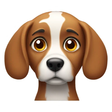 questioning dog  sticker