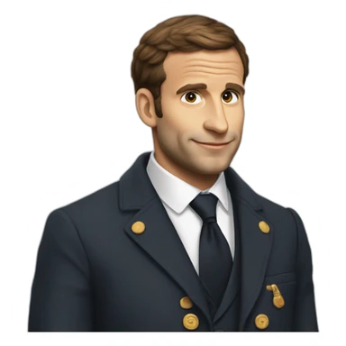 Macron au dodo sticker