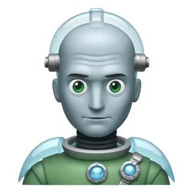 mr freeze with green shirt sticker