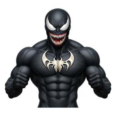 Venom full black sticker