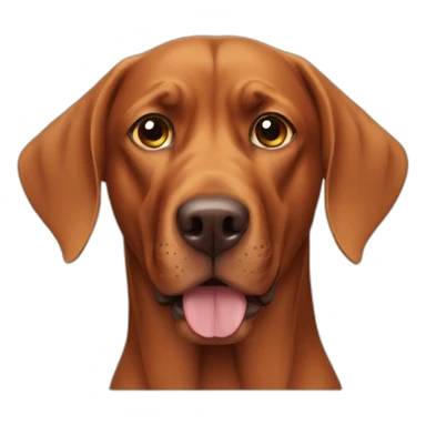 vizla dog face sticker