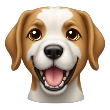 perrito botando la lengua sticker