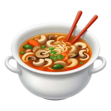 Hot and sour soup sticker