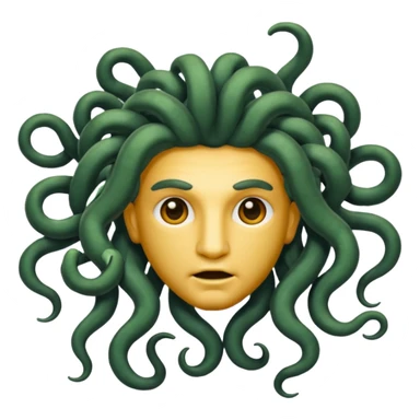 A male version of of Medusa sticker