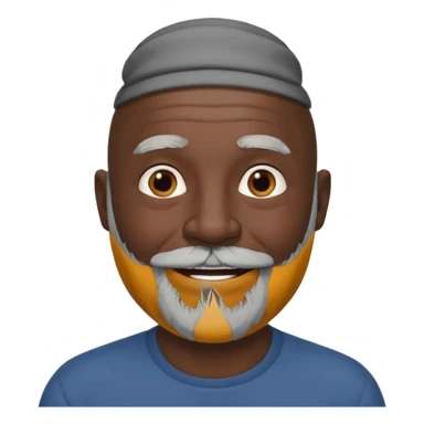 my dad buts he is black and not old with a grey beard and no hair sticker