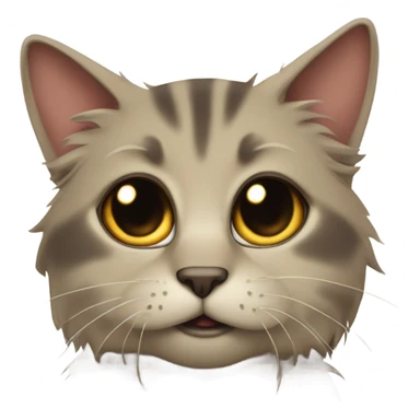 A man and a girl look down at a cat that has fallen into a pit sticker