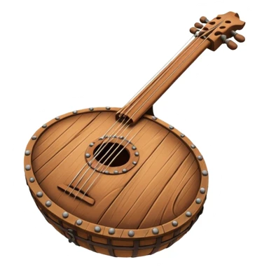 ancient Viking musical instrument sticker