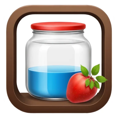 Банка деревянная с медом sticker