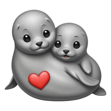 Happy seal in love sticker