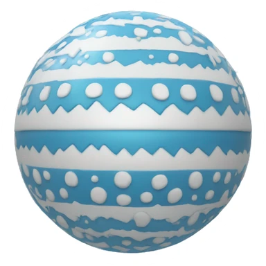 Blue x-mas tree ball sticker