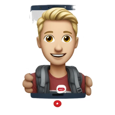 Facetiming from Berlin to Düsseldorf City sticker