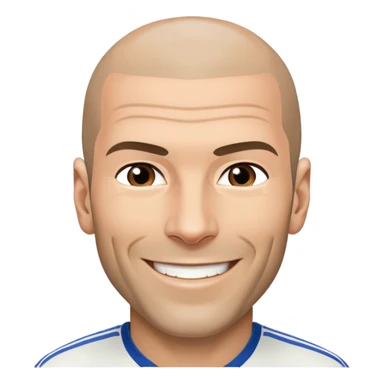 Smiling Zidane sticker