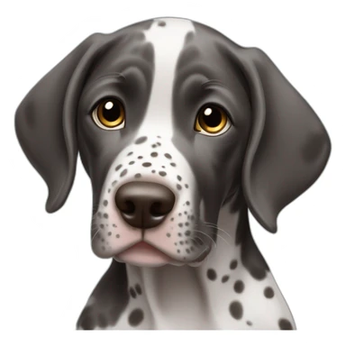 Cookies and cream German short haired pointer puppy sticker