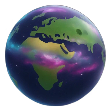 cool punk globe in space sticker