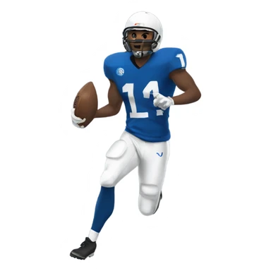 malik nabers catch blue jersey number 1 sticker