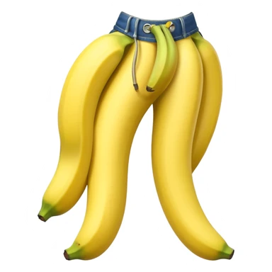 Banana wearing pants sticker