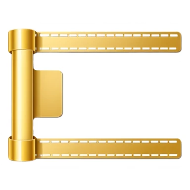 Measurement tape in gold for visiting card more options  sticker