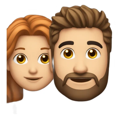 Kendji girac a côté d’une rousse  sticker