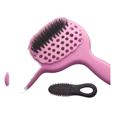light pink hairbrush inspired by a tangle teezer  sticker