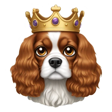 a king charles cavalier  sticker